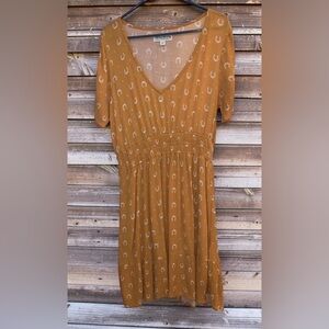 Idyllwind by Miranda Lambert Orange Horseshoe Print Mini Dress Size Large